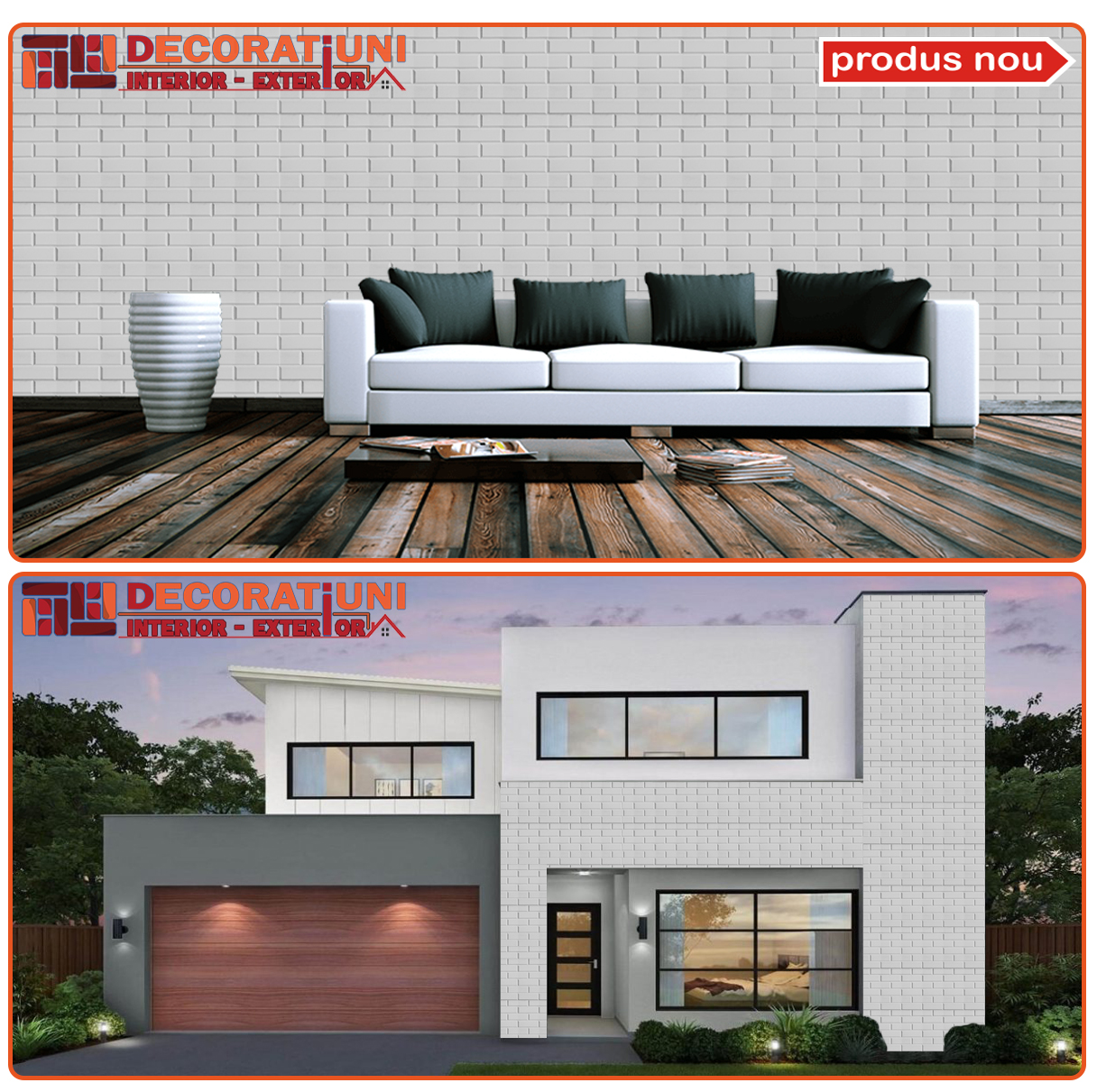 Decoratiuni Interioare/Exterioare - Model Caramida Lisa - imagine 2
